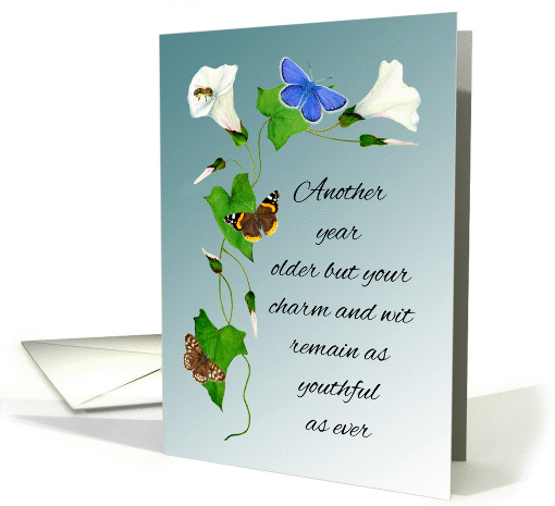 For a Dear Friend, Happy Birthday with Butterflies and... (1369156)