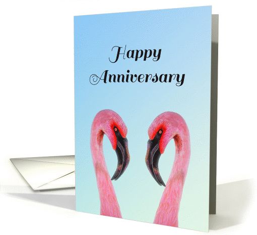 Happy Anniversary with a Duo of Pink Flamingos card (1369160)