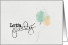 Happy Birthday lets party card