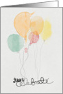 just celebrate your birthday with these fun colorful balloons card