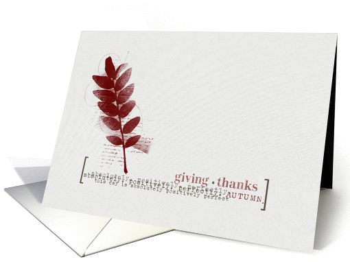 Giving Thanks on Thanksgiving card (1367152)