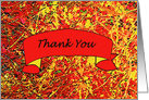 Thank You - An Abstract Appreciation of Fall card