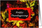 HAPPY THANKSGIVING card