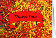 Thank You - An Abstract Appreciation of Fall card