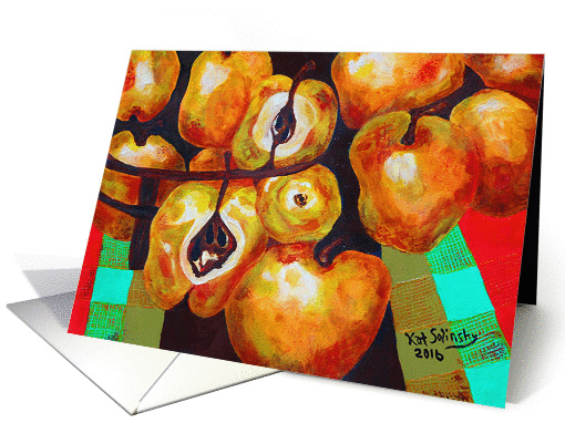 Perfect Pears- by Artist Kat Solinsky card (1452042)