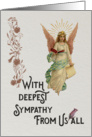 With Sympathy Angel themed card