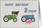 Second Birthday Farm Themed Card