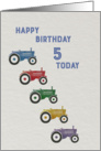 Fifth Birthday Farm Themed Card