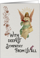 With Sympathy Angel themed card