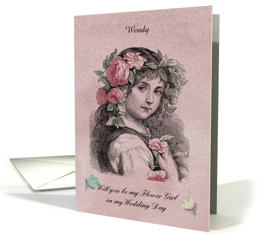 Personalized - Will you be my Flower Girl card (1369784)