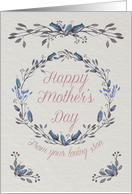 Mother’s Day card from a loving son card