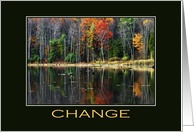 Inspiring Change - Business Motivational - Fall Trees card