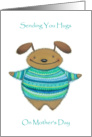 Sending Mother’s Day Hugs From Favorite Child- Cute Fuzzy Animal card