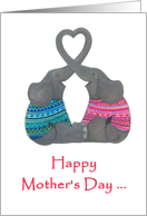 Happy Mother’s Day To Two Moms- Two Elephants card