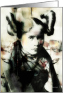 Hopi Woman Squash Blossom Hair card