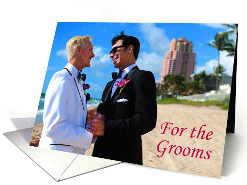 Congratulations on Your Wedding - To the new Mr. and Mr. card