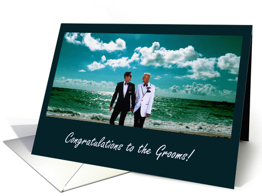 Congratulations on Your Wedding - To the new Mr. and Mr. card