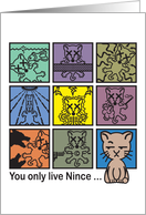 You only live nince... card