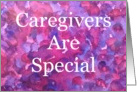 Caregiver-Patient-Kind-Gratitude-Abstract Art-Vibrant Violets card