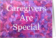 Caregiver-Patient-Kind-Gratitude-Abstract Art-Vibrant Violets card