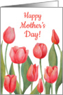 Happy Mother’s Day card with watercolor flowers card