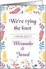 Wedding Invitation We’re tying the knot watercolor card