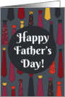 Happy Father’s Day card with funny ties card