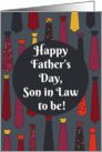 Happy Father’s Day, Son in Law to be! card with funny ties card