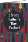 Happy Father’s Day, Father! card with funny ties card