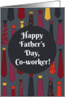 Happy Father’s Day, Co-worker! card with funny ties card