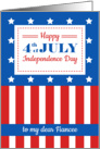 Happy 4th of July to my dear Fiancee card