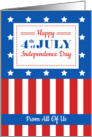 Happy 4th of July From All Of Us card