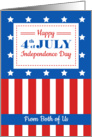 Happy 4th of July From Both of Us card