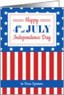 Happy 4th of July for a dear Sponsor card