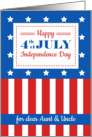 Happy 4th of July for a dear Aunt and Uncle card