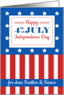 Happy 4th of July for a dear Brother and Fiance card