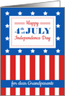 Happy 4th of July for a dear Grandparents card