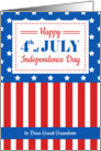 Happy 4th of July for a dear Great Grandson card