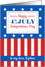 Happy 4th of July for a dear Nephew card