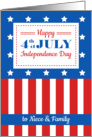 Happy 4th of July for a dear Niece and Family card