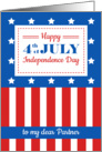 Happy 4th of July for a dear Partner card