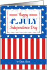 Happy 4th of July for a dear Niece card