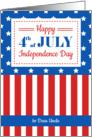 Happy 4th of July for a dear Uncle card
