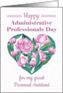 Happy Administrative Professionals Day personal assistant peonies card