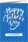 Happy Father’s Day blue card for godfather card