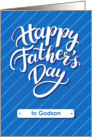 Happy Father’s Day blue card for godson card