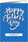 Happy Father’s Day blue card for nephew card