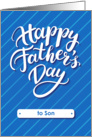 Happy Father’s Day blue card for son card