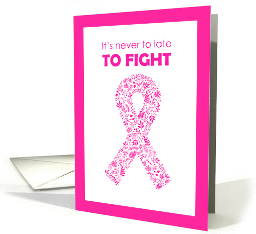 Pink ribbon for your fight with cancer. With hope and... (1426614)
