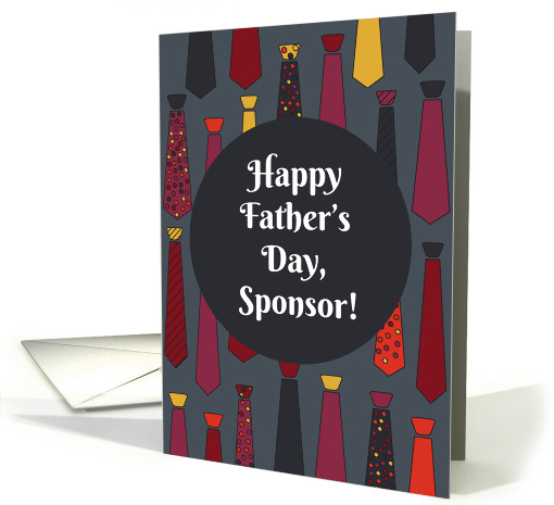 Happy Father's Day, Sponsor! card with funny ties card (1427552)